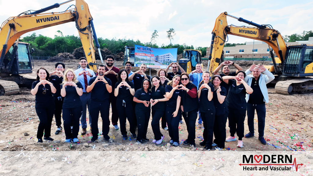 Groundbreaking ceremony of Modern Heart and Vascular Institute in Greater Houston, featuring the best and most experienced cardiologists
